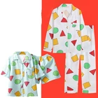 Японские пижамы Hrajuku, одежда для сна, хлопковые пижамы, женские пижамы с коротким рукавом, домашняя одежда для вечевечерние НКИ