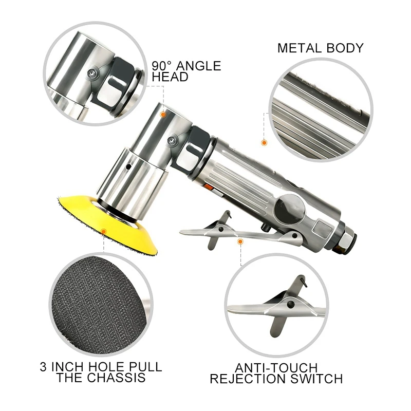 14 шт. 3 дюйма 80 мм новинка произвольная воздушная шлифовальная машина полировщик