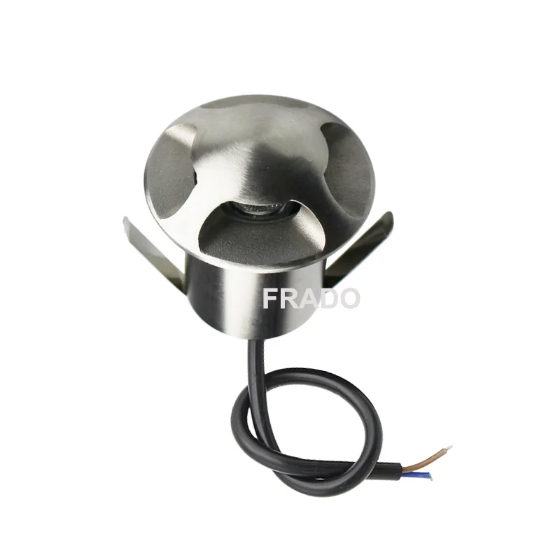 IP68 светодиодный подземный светильник из нержавеющей стали 3 Вт напольный для