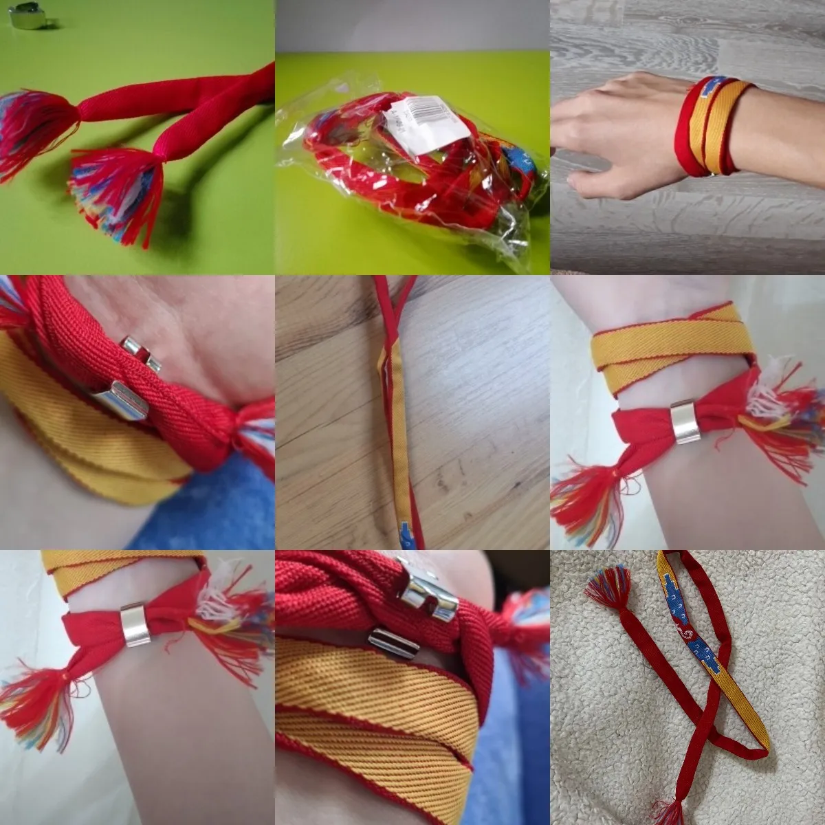 Модный браслет возлюбленной фильм ваше имя полиэстер ручной работы красный