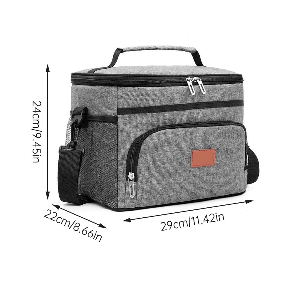 

Portable Lunch Bag Thermal Insulated Cooler Bag Picnic Food Storage Bags Shoulder Lunch Box Tote Travel Picnic Handbag Bags