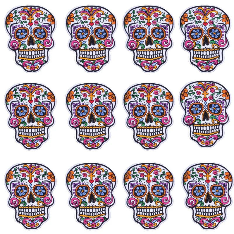 10 шт. патчи с вышивкой в виде черепа | Дом и сад
