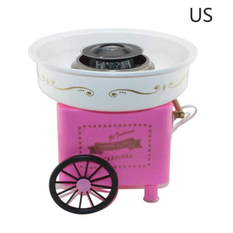 

Retro Carriage Cotton Candy Machine Fashion Mini Candy Floss Maker Home Use Countertop Electric Nostalgia Children Trolley