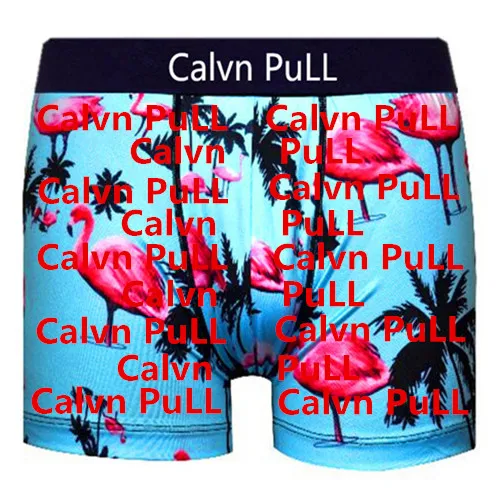 E Новое поступление топы бренд calvn pull пляжное нижнее белье мужские боксеры шорты сексуальные Фламинго взрослые трусы быстросохнущие s m l xl - Цвет: E