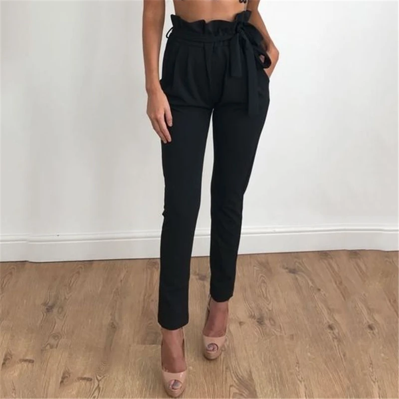 Трендовые женские брюки карандаш Hirigin весенне осенние офисные повседневные с