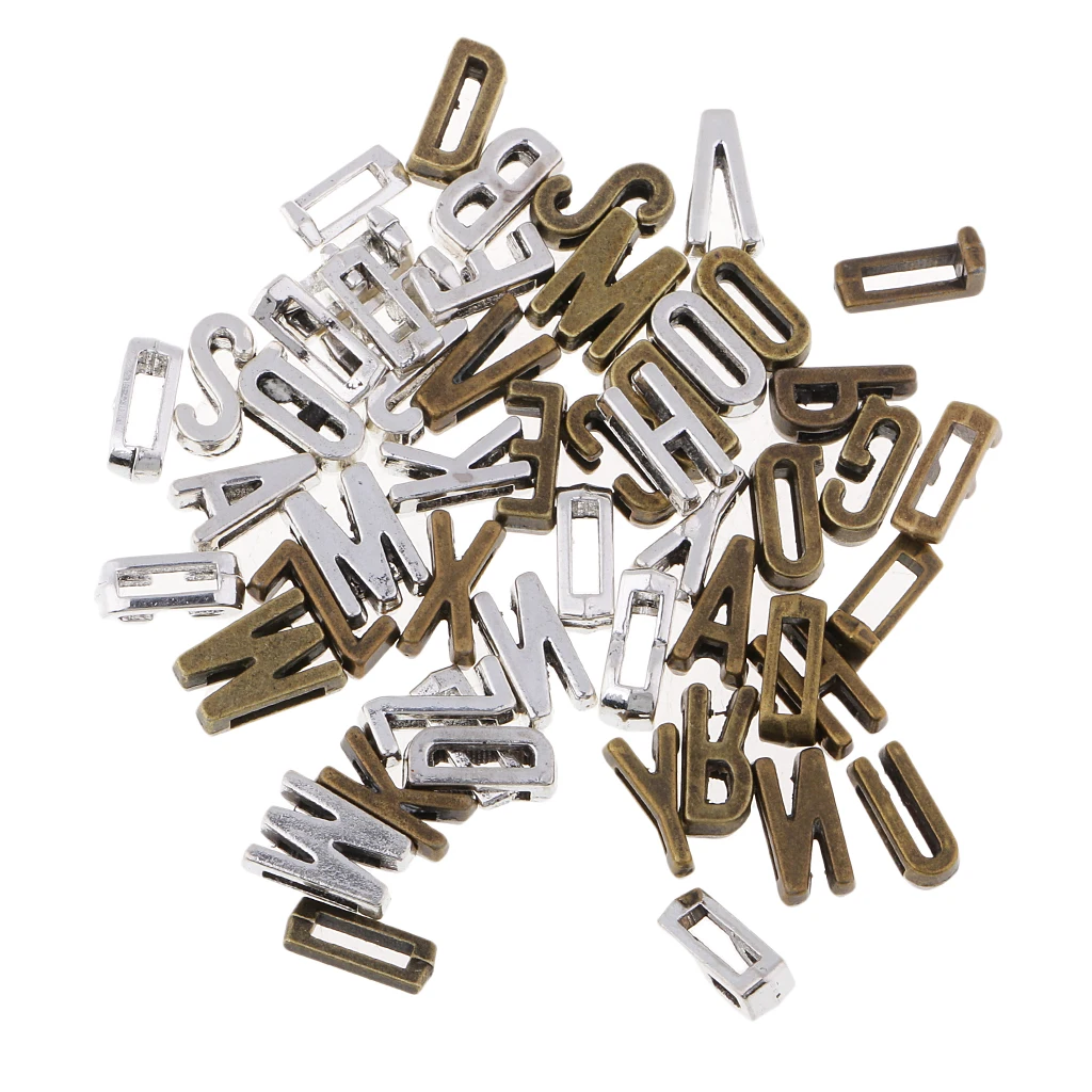 52 шт. бусины в форме букв фурнитура для браслета DIY аксессуары изготовления