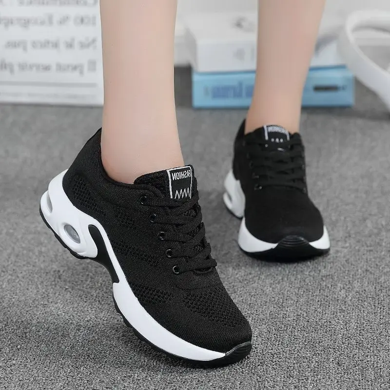 Женские кроссовки 2021 прогулочная сетчатая розовая Женская обувь на плоской