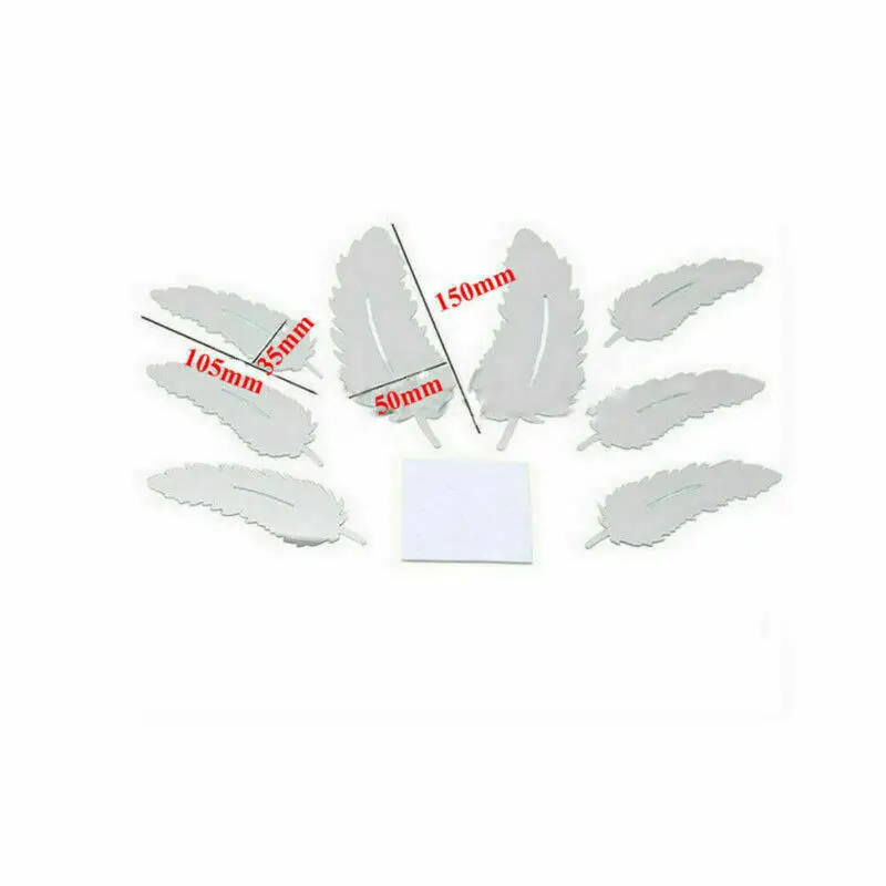 Новые Домашние съемные современные зеркальные настенные 3D наклейки в виде