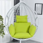 Однотонная подвесная корзинка на стул, подушки (без качели), дышащий гамак, гнездо, искусственная кожа, уличный декор для сада, пляжа