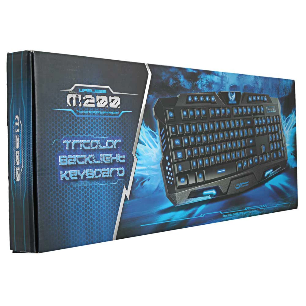 

A878 114-Key LED Backlit Wired USB Gaming Keyboard with Cracking Pattern Black (Burst version)