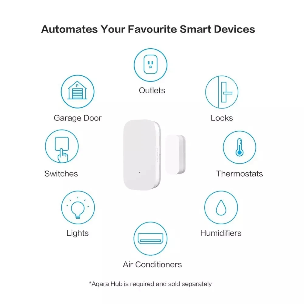 Xiaomi Aqara Door Window Sensor Zigbee Wireless Connection Alarm Smart Mini Work With Mijia Gateway Mi Home HomeKit | Электроника