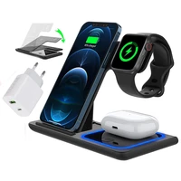 Wireless Charger 15W Foldable Wireless Charging Station for iPhone Pro Max plus AirPods Pro Watch Samsung