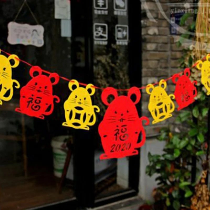 

Flags For Chinese New Year, ,Flags,Pendent Flag Decoration, Bunting Decoration Living Room And Mall Hanging