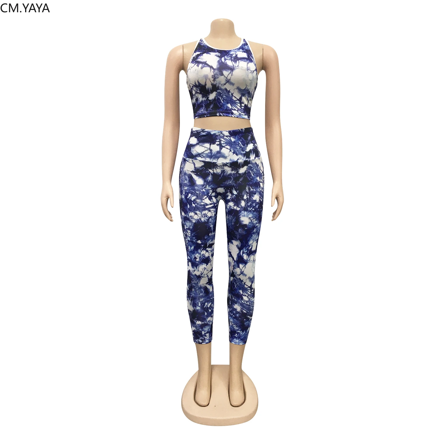 Женский спортивный костюм Tie Dye комплект из двух предметов: футболка с воротником