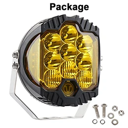 7 inch Fog Lamp 7 дюймовый светодиодный рабочий прожектор 90 Вт светодиодный Автомобильная лампочка для внедорожников УАЗ внедорожник ATV 12V авто светодиодный Водонепроницаемая противотуманная фара - Цвет: 7 inch Fog Lamp