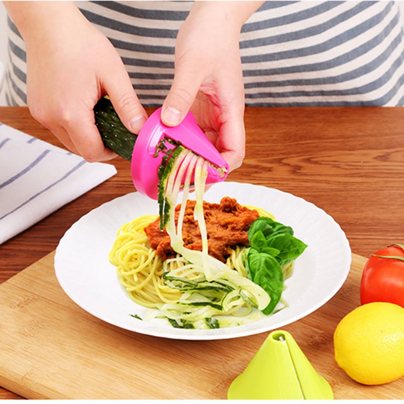 1 шт. искусственная слайсер для моркови спиральный резак овощей огурец кабачок