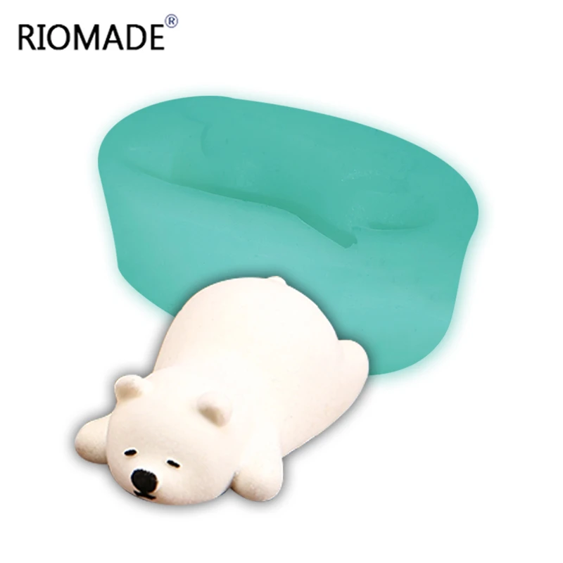 Polar силиконовая форма Медведь мусс для шоколада помадки торта 3D свечи