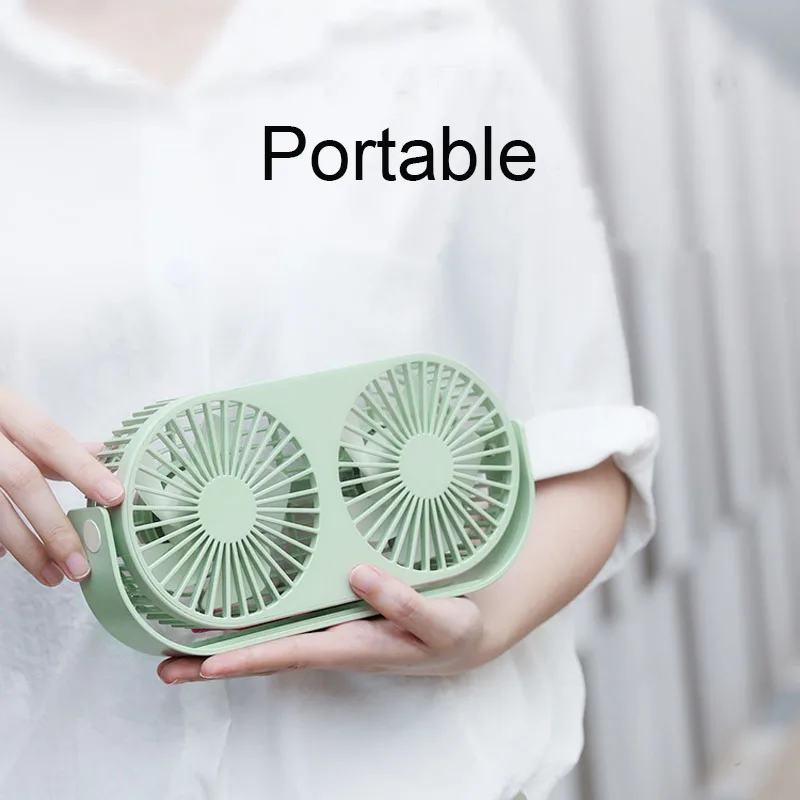 

2 in 1 USB Desk Cooling Fan Essential Oil Aroma Diffuser Multi-Function Double Heads Fan for Home Office Adjustable Air Cooler