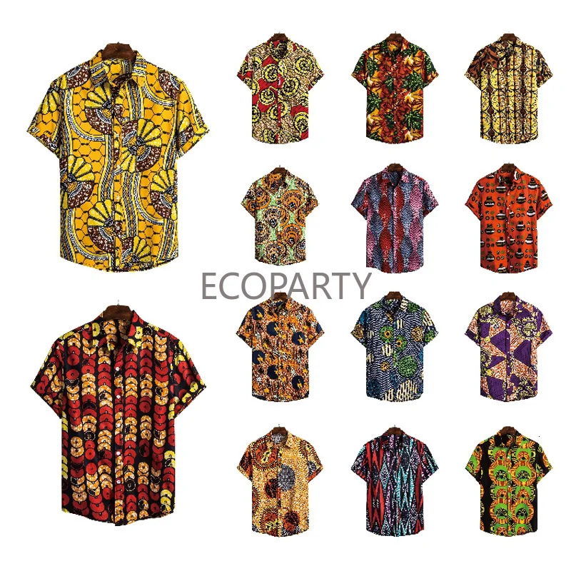 Мужская Дашики Свободная блузка модные футболки Bazin богатые африканские