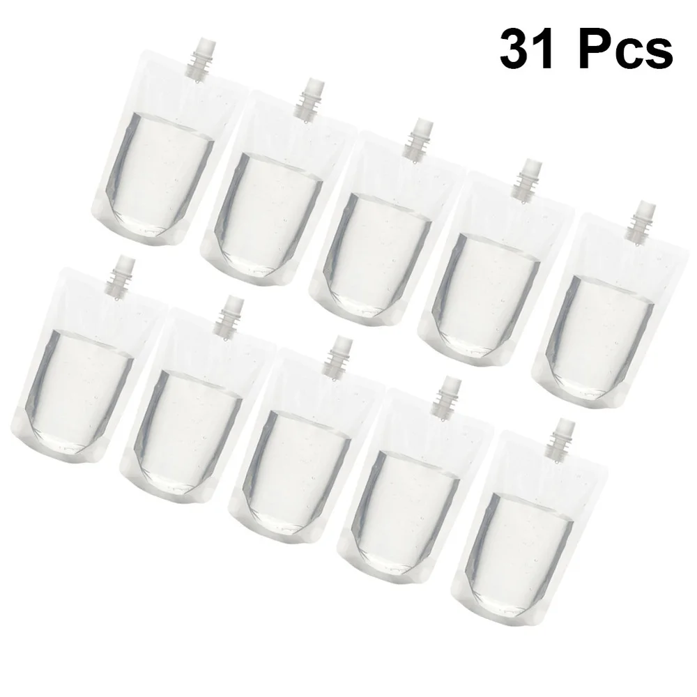 30 шт. прозрачные колбы для напитков 200 мл|Плоские фляги| |