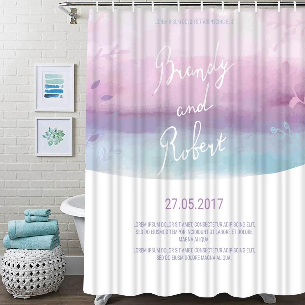 

Ivory Shower Curtain Colorful Sugar Elephant Shower Curtain Waterproof Fabric For Bathroom Decor Shower Curtains Set With Hooks