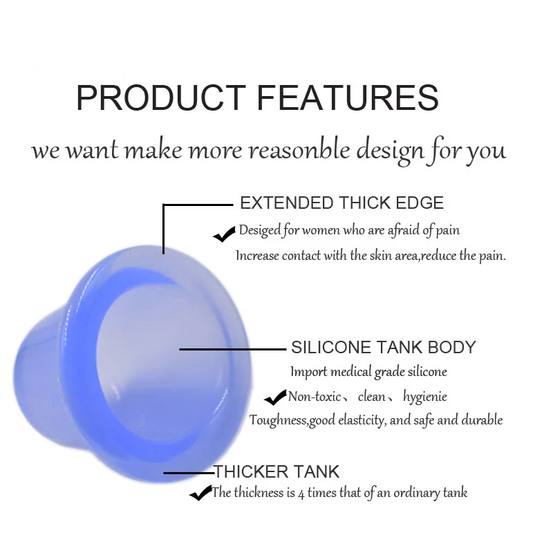 

Silica Gel Jar Vacuum Cupping Cans For Massage Ventosa Celulitis Body Slimming Massage Suction Cups Massage Cans Anti Cellulite