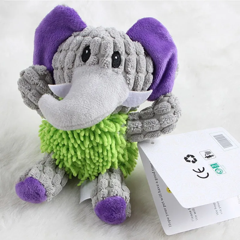 

Pet Plush Animals Doll Squeaky Interactive Toy Teeth Cleaning Supplies Elegant Temperament Charming And Generous Affordable