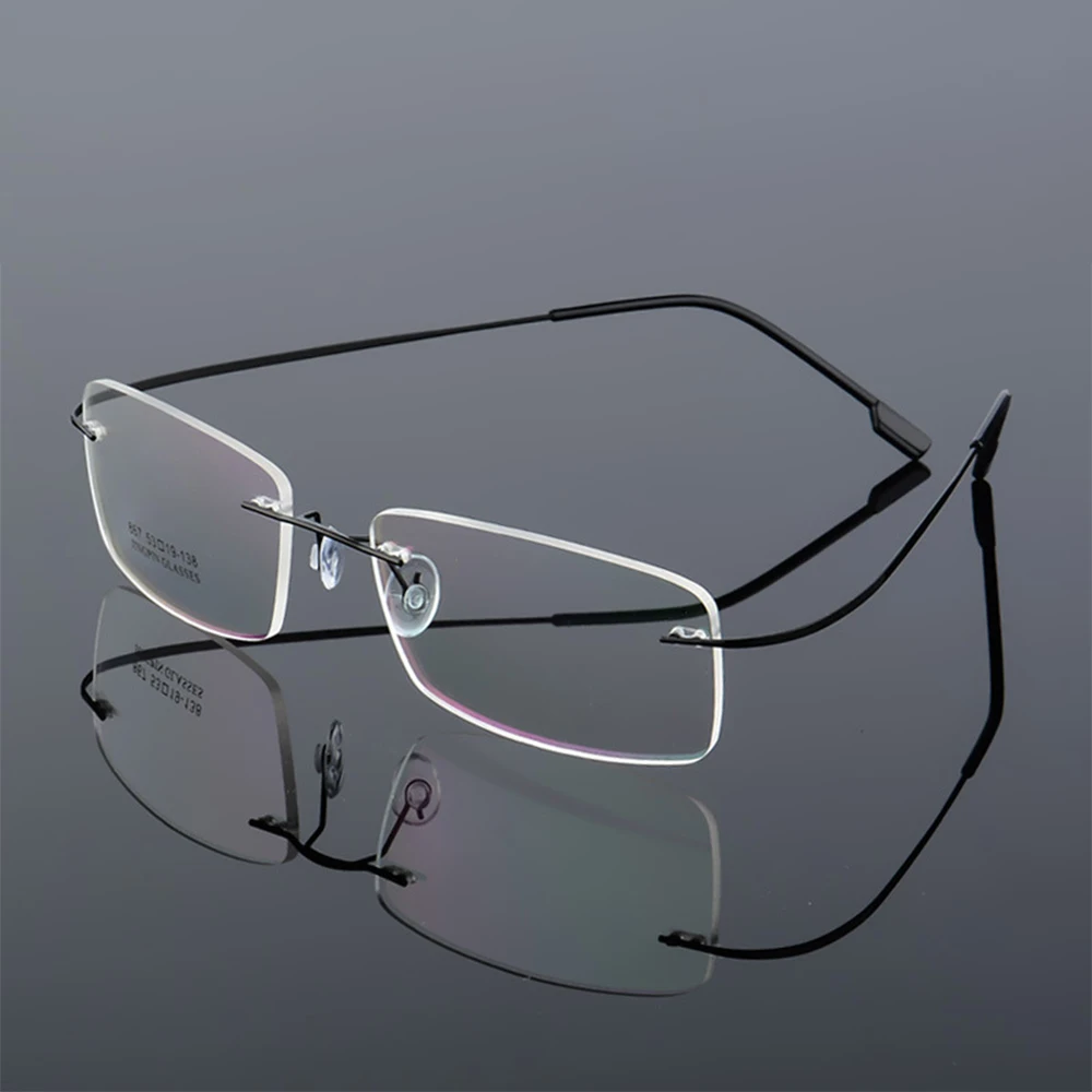 

Ultralight Memory Titanium Magnetic Rimless Reading Glasses for Men Women Presbyopic Eyeglasses Vision Care Strength +1.0~+4.0