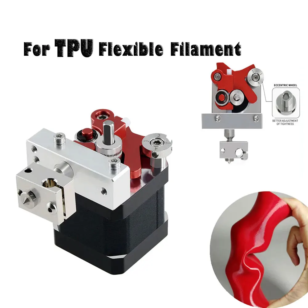 

Детали для 3D принтера с двумя деревьями, Гибкая нить ТПУ, специальный экструдер пла/АБС/ПЭТГ/Мягкая 1,75 мм мягкая нить, экструдер с коротким д...