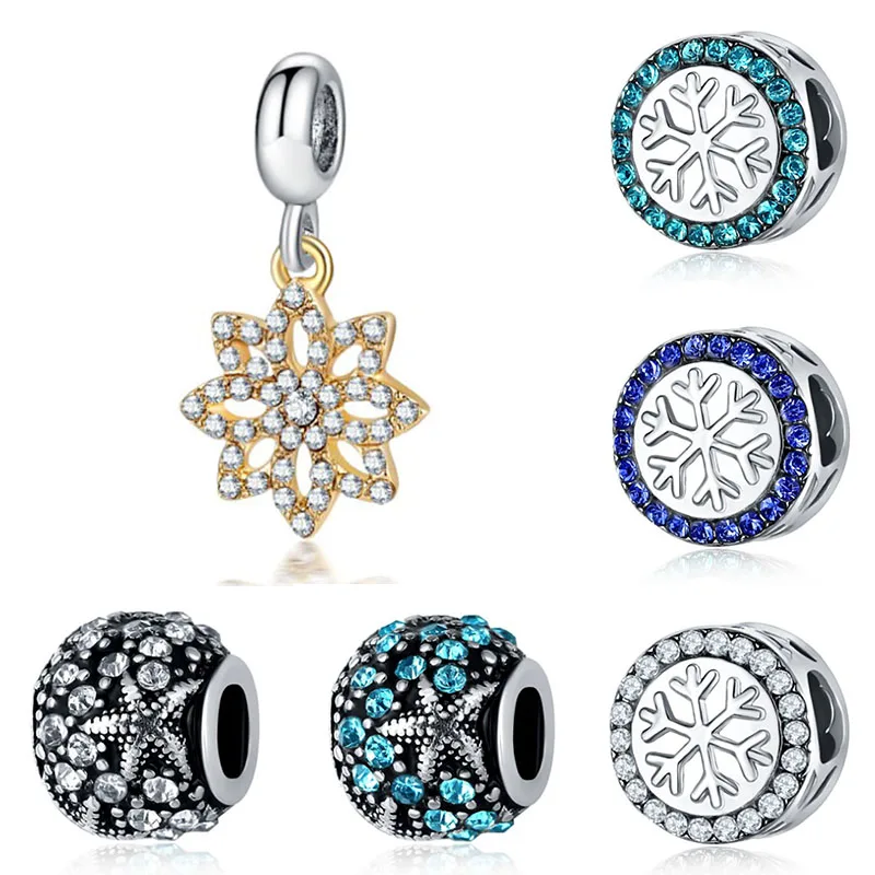 Оригинальный браслет Pandora Charms Plata De Ley бусины для изготовления ювелирных