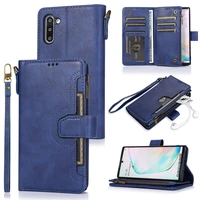 zipper pocket case for samsung galaxy note 10 plus note 20 ultra 9 8 fashion flip vegan leather magnetic closure stand cover