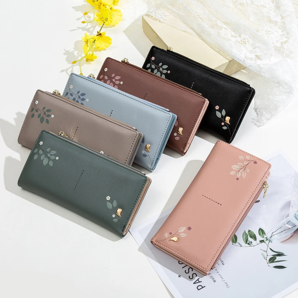 Модные многофункциональные кошельки для женщин дамские удлиненные бумажники из
