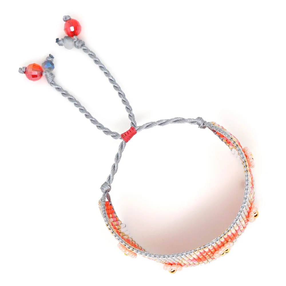 Go2boho MIYUKI браслет, ювелирные изделия в виде цветка, женские браслеты, женские браслеты,, браслеты на манжетах, ручной работы, тканые, богемные, модные, летние, морские
