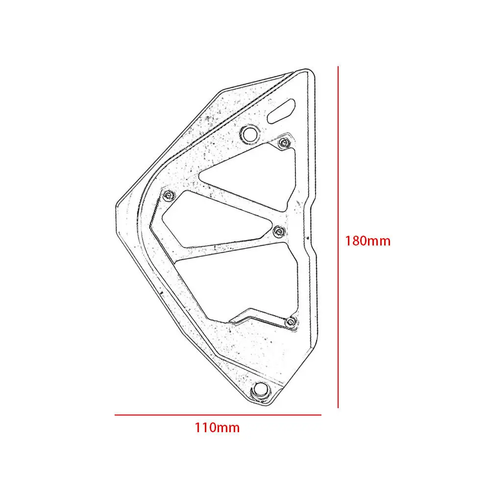 CNC алюминиевый мотоцикл передней звездочки цепи гвардии Крышка двигателя
