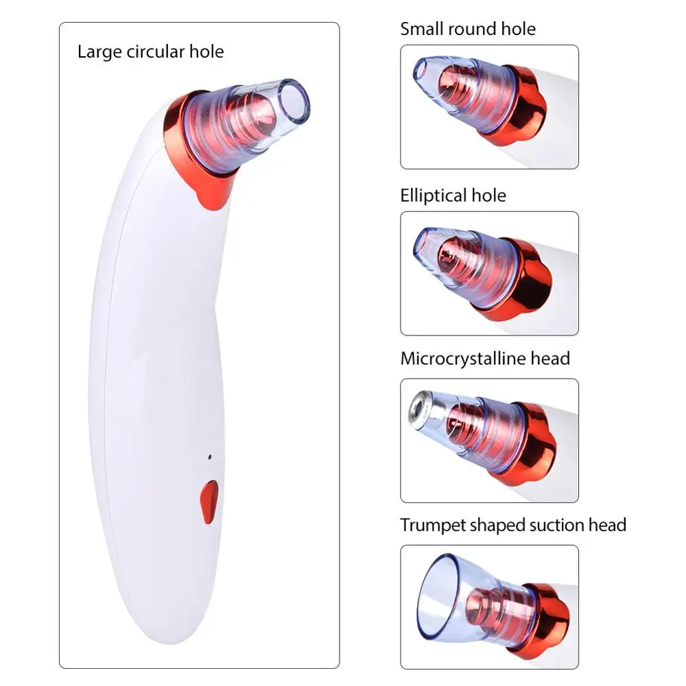 Средство для удаления угрей электрическое USB перезаряжаемое вакуумное очищающее