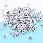 Новый 101 шт 8 мм белый игры игральная кость Стандартный шесть сторонняя Decider вечеринок по случаю Дня рождения смешная Настольная игра игрушка инструмент для игры в кости