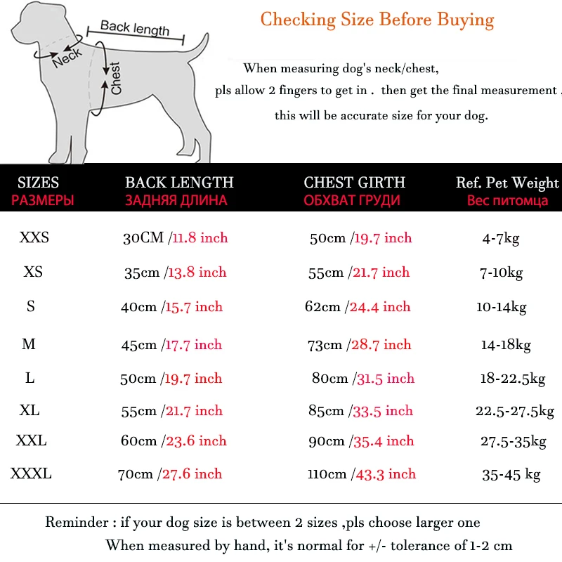 

Dog Clothes Fleece Winter Thick Warm Dog Coat for Small Medium Large Dogs Adjustable Pet Hoodies Male/Female Overalls for Corgi