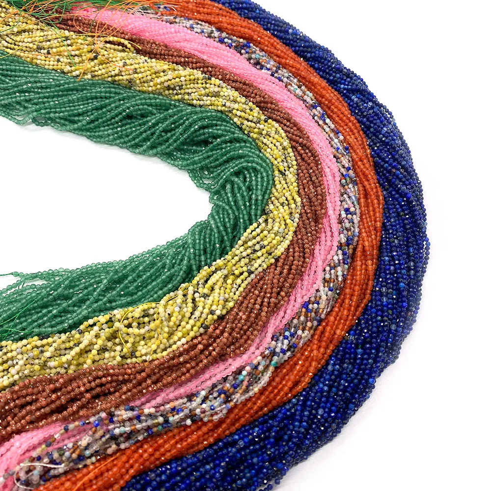 2 мм 3 4 граненые бусины из натурального камня | Украшения и аксессуары