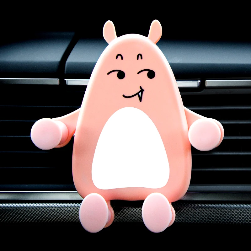 

Car Phone Holder Gravity Air Vent Navigation Fixed Smartphone Holder For iPhone Samsung Huawei GPS Creative Cartoon Bracket