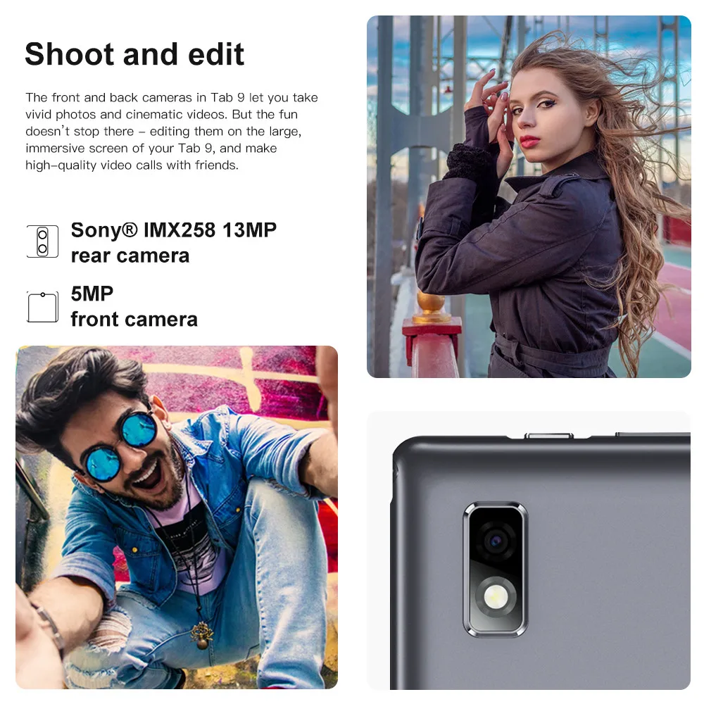 10 1 дюйма Blackview Tab 9 Tablet Octa Core 13MP Камера 4 Гб Оперативная память 64 Встроенная 4G