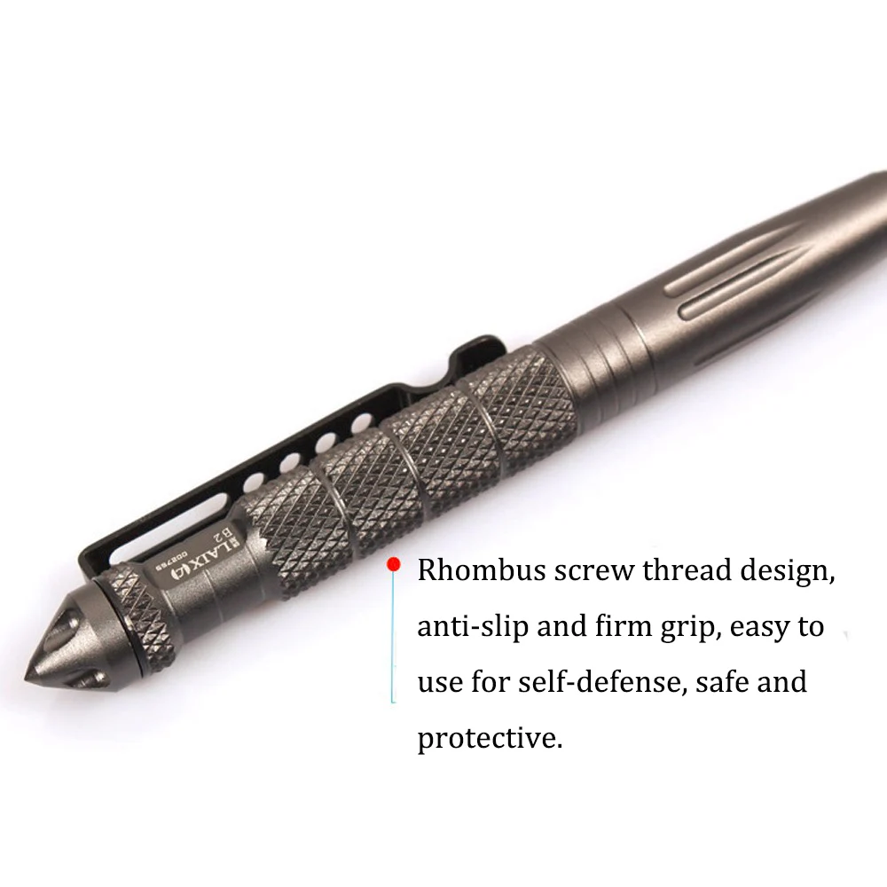 1PCS multi-function tactical pen tungsten steel rotating neutral tool window glass metal ball multifunction |