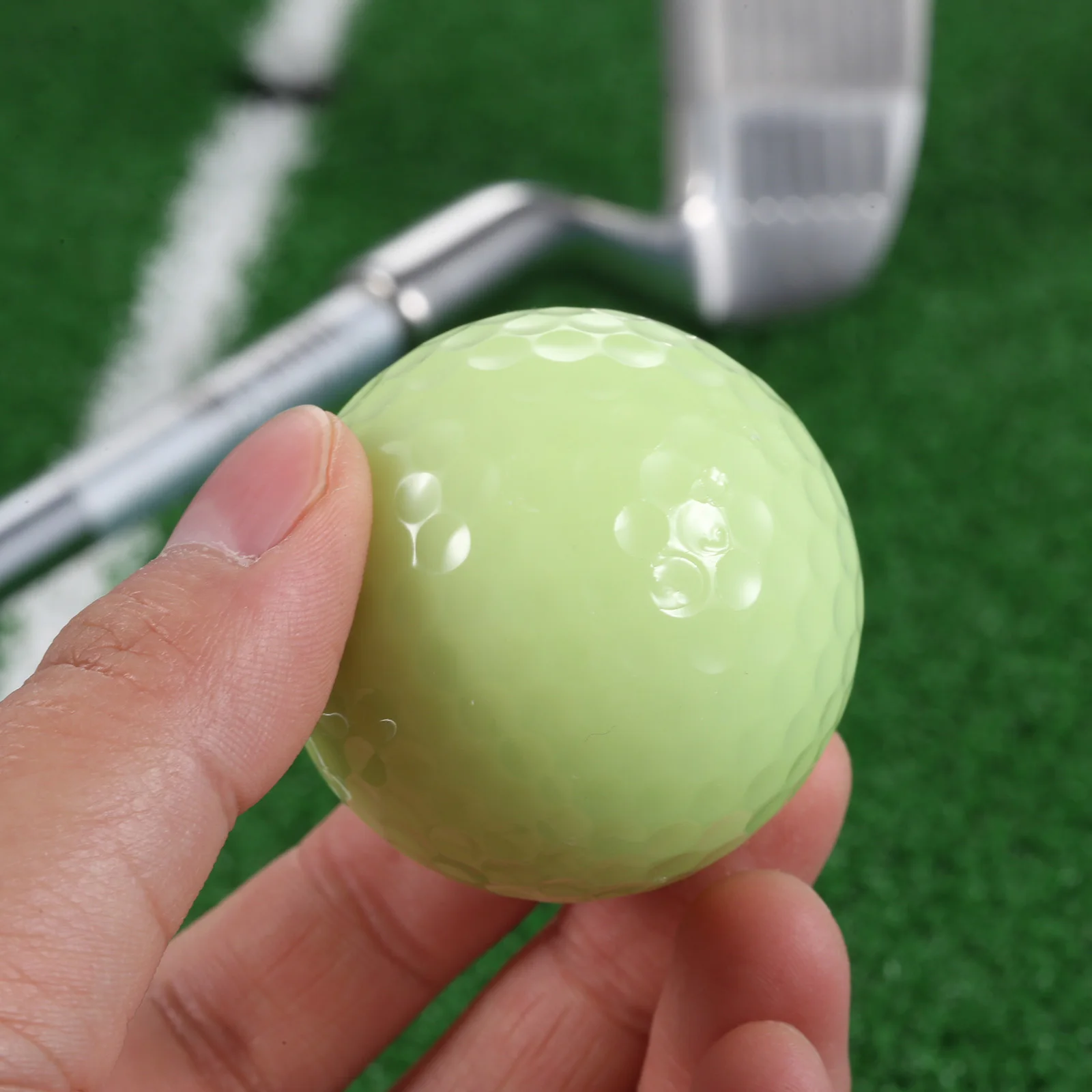 1 шт. Гольф тренировочные мячи ярче световой люминесцентные Светящиеся в темноте