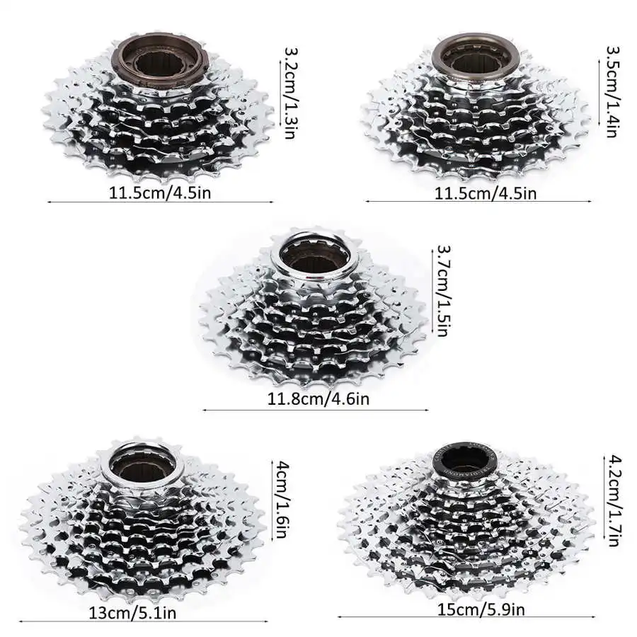 Задний велосипедный переключатель с фрикционом хромированный с заменяемым свободным вращением для запчастей горных велосипедов скоростей 6-10.