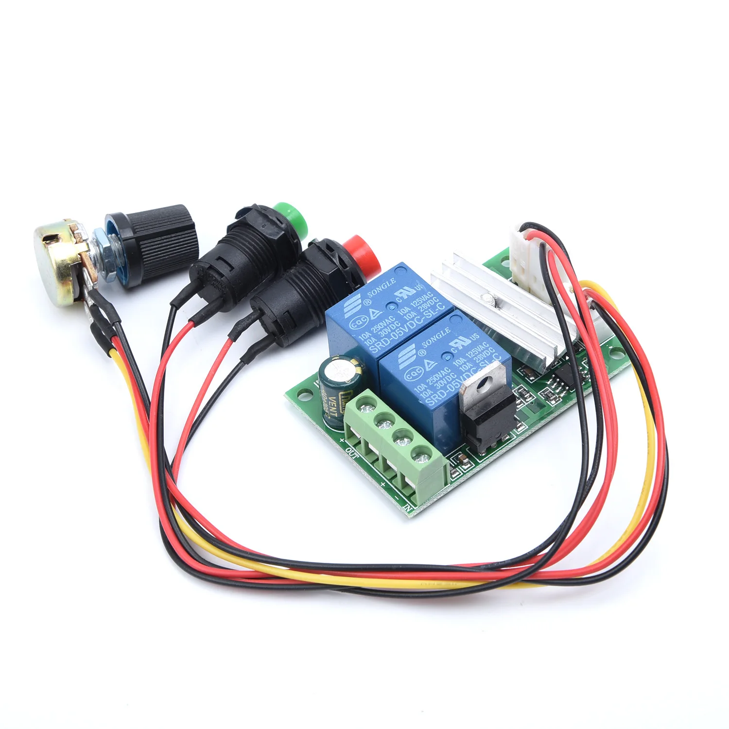 

Dc 6v-24v 3a Реверсивный регулятор скорости двигателя управление кнопочными переключателями