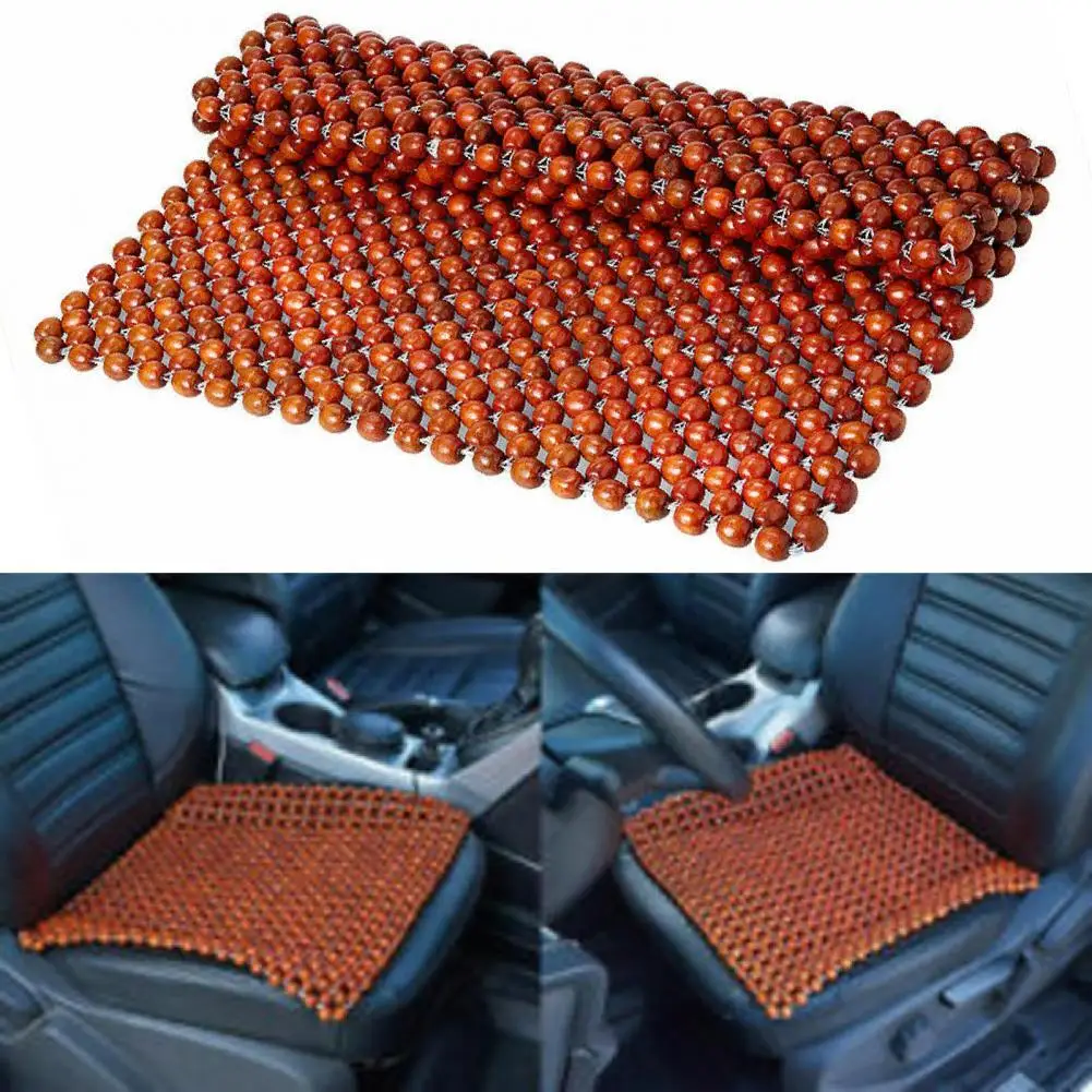 

Drop Shipping Seat Cushion Eco-friendly Comfortable Anti-slip Wooden Beaded Car Seat Pad for Chair