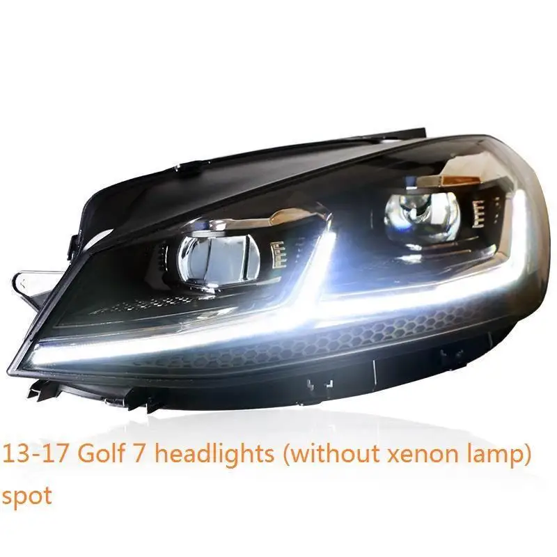 Drl Automovil Запчасти для укладки Neblineros Led Para Автомобильные фары Задние Автомобильные фары в сборе 14 15 16 17 для Volkswagen Golf 7 - Цвет: MODEL H