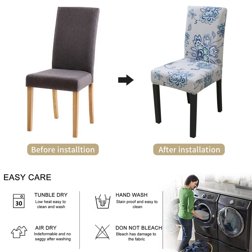 1/2/4 шт. Печатных Крышка Универсальная накидка на кресло сиденье протектор