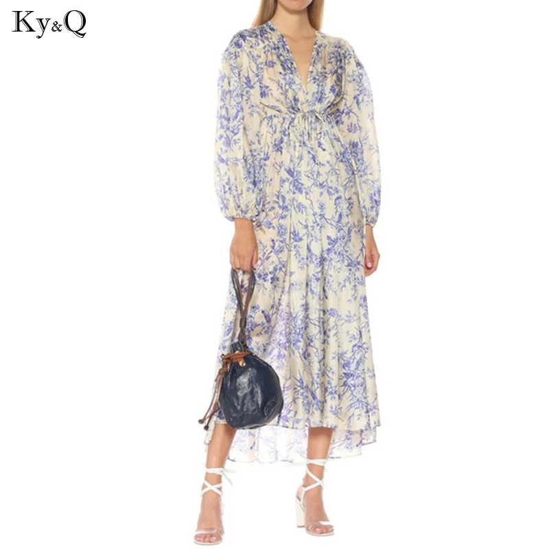 2019 новый дизайнерский стиль элегантное женское модное винтажное платье с v