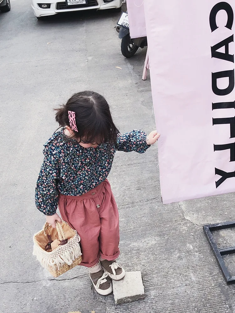 Детская одежда рубашки для девочек весенняя малышей новые блузки детские с