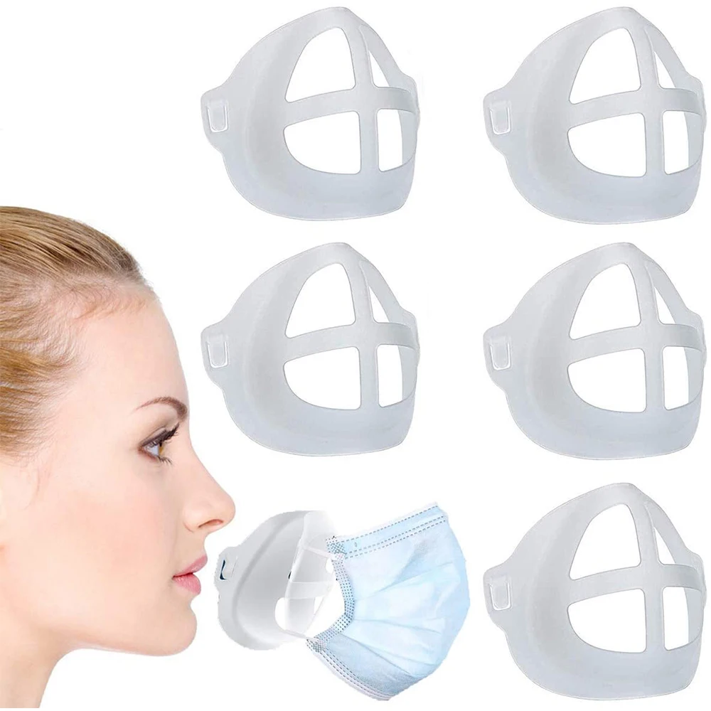 

5 шт./компл. 3D маска для рта, поддержка дыхания, помогающая маска, внутренняя подушка, кронштейн, легкий держатель маски, дышащий клапан